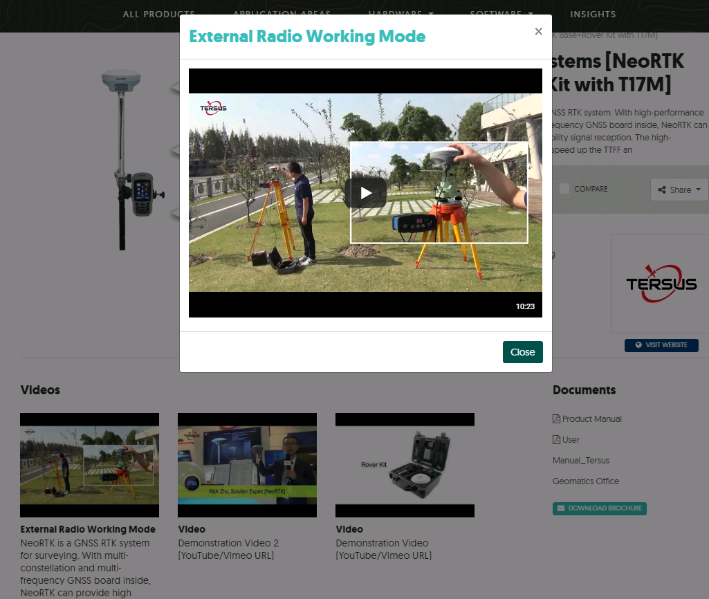 Product video of the NeoRTK GNSS Receiver